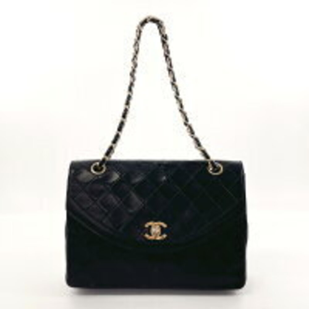 Chanel Black Shoulder Matelasse Lambskin Bag Chain - Picture 2 of 5